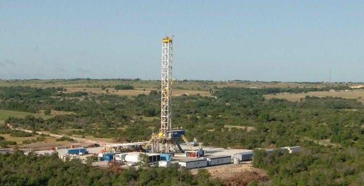 Barnett Shale drilling rig