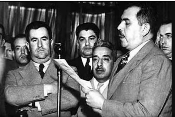 Mexican President Lazaro Cardenas announces the nationalization of foreign oil companies on March 18, 1938